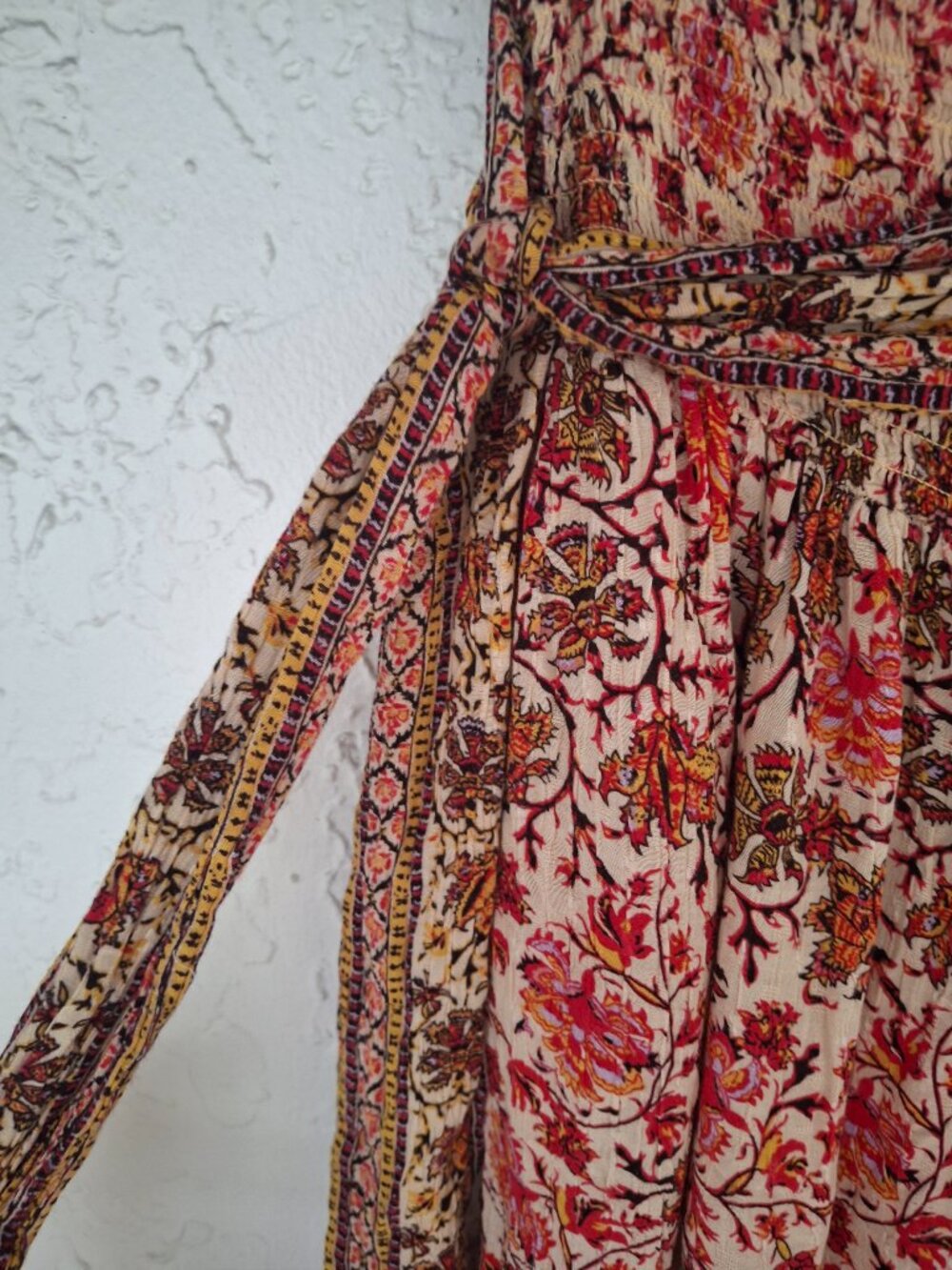 Nicole Miller Bohemian Floral Rayon Lantern Pants Romantic Fest Relaxed Fit M - Picture 9 of 11